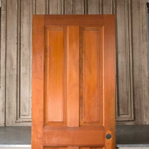 #55170 30x80 Salvaged 4 Panel Wood Interior Door image 2