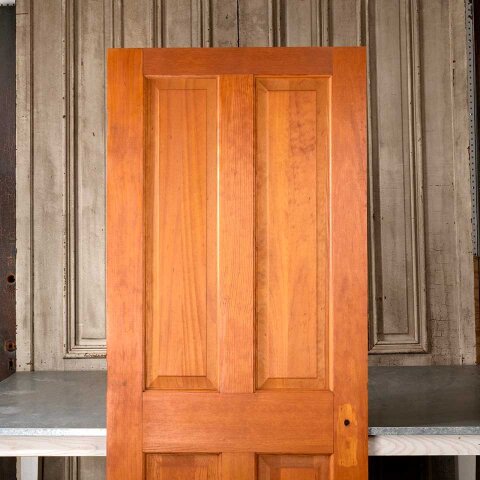 #55172 30x77 Salvaged 4 Panel Wood Interior Door image 2
