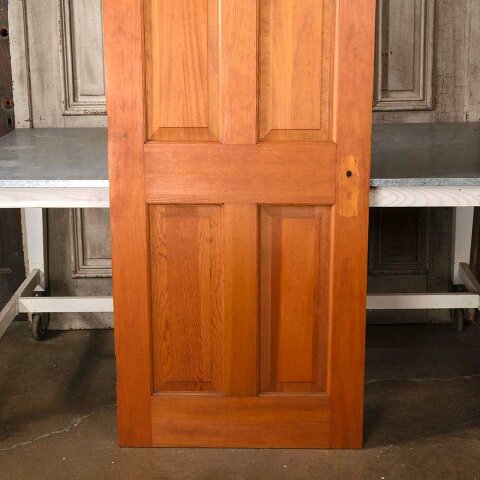 #55172 30x77 Salvaged 4 Panel Wood Interior Door image 3