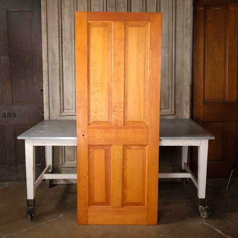 #55172 30x77 Salvaged 4 Panel Wood Interior Door image 4