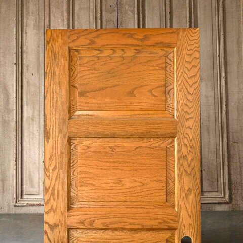 #55174 30x76 Salvaged 4 Panel Oak Interior Door image 2