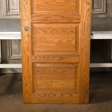 #55174 30x76 Salvaged 4 Panel Oak Interior Door image 6