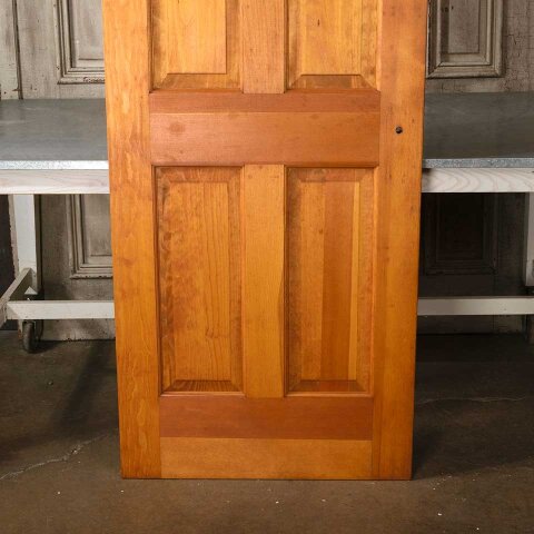 #55175 30x80 Antique 4 Panel Wood Interior Door image 3