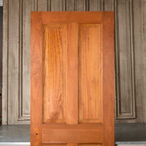 #55175 30x80 Antique 4 Panel Wood Interior Door image 5