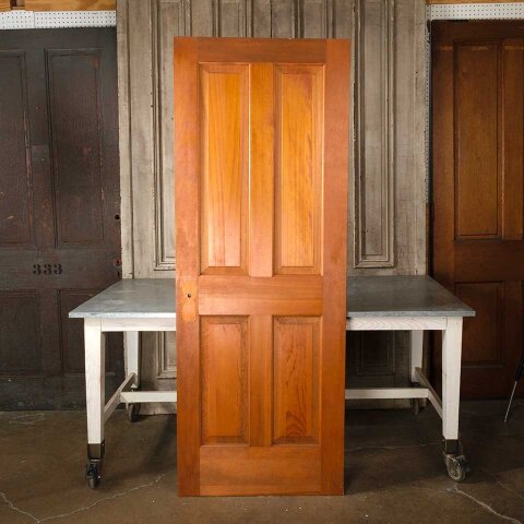 #55177 30x80 Salvaged 4 Panel Wood Interior Door image 4