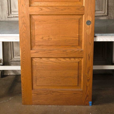 #55178 32x83 Salvaged 4 Panel Oak Interior Door image 3