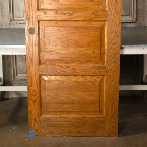#55178 32x83 Salvaged 4 Panel Oak Interior Door image 6