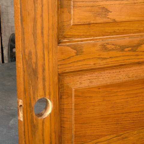 #55178 32x83 Salvaged 4 Panel Oak Interior Door image 7