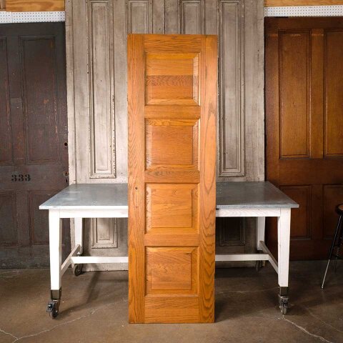 #55179 24x79 Salvaged 4 Panel Oak Interior Door image 5