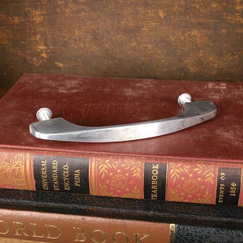 Vintage Nickel Furniture Drawer Pull Handle