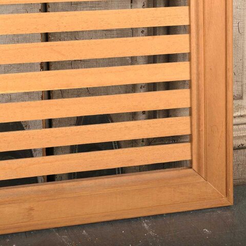 #55205 21x36 Salvaged Slatted Wood Cabinet Door image 3