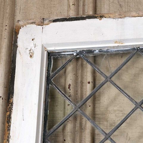 #55249 34x42 Antique Leaded Glass Window Sash image 3