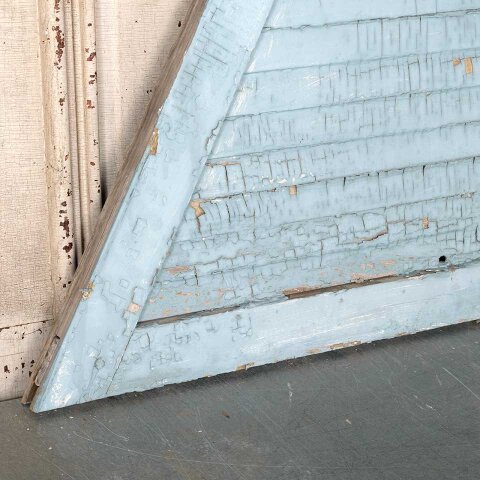 #55250 34x31 Antique Painted Wood Triangle Shutter image 2
