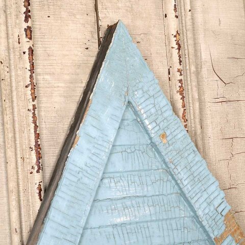 #55250 34x31 Antique Painted Wood Triangle Shutter image 3
