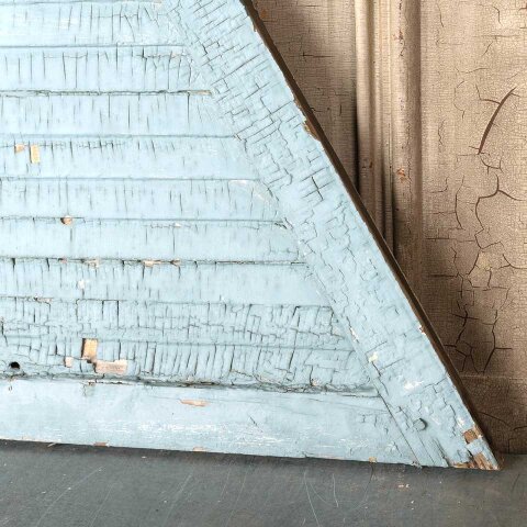 #55250 34x31 Antique Painted Wood Triangle Shutter image 4