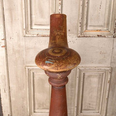#55252 41x7 Salvaged Antique Staircase Newel Post image 8