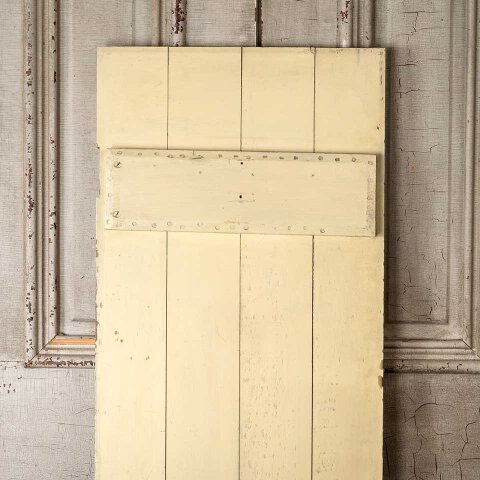 #55258 17x55 Antique Slatted Wood Cabinet Door image 7