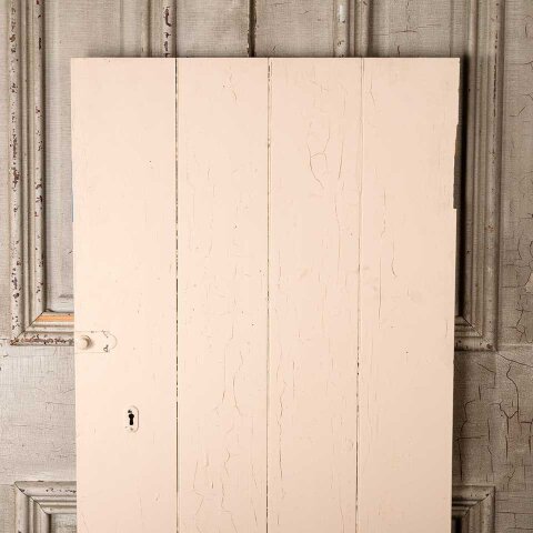 #55259 22x52 Antique Slatted Wood Cabinet Door image 2