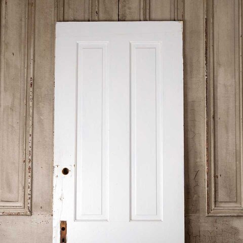 #55264 28x77 Salvaged Antique 4 Panel Interior Door image 2
