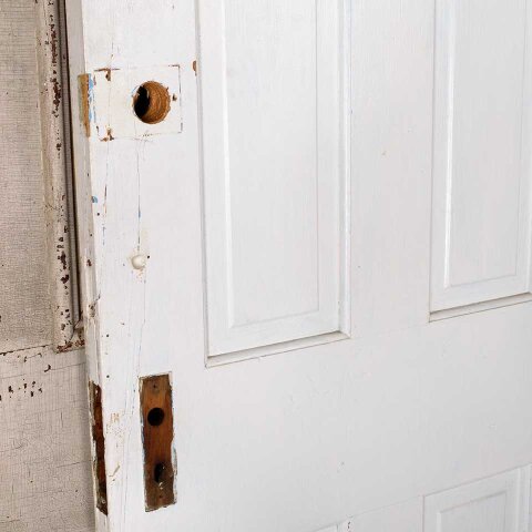 #55264 28x77 Salvaged Antique 4 Panel Interior Door image 5