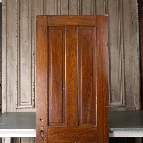 #55265 28x77 Salvaged Antique 4 Panel Interior Door image 2