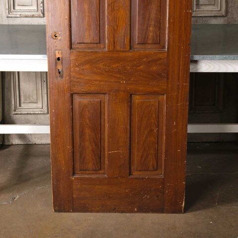 #55265 28x77 Salvaged Antique 4 Panel Interior Door image 3