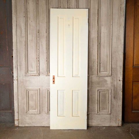 #55267 24x78 Salvaged Antique 4 Panel Interior Door image 4
