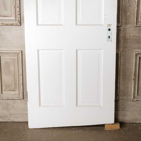 #55268 30x76 Salvaged Antique 4 Panel Interior Door image 3
