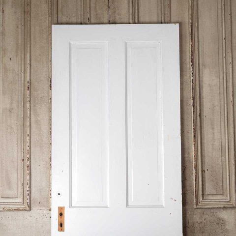 #55268 30x76 Salvaged Antique 4 Panel Interior Door image 6