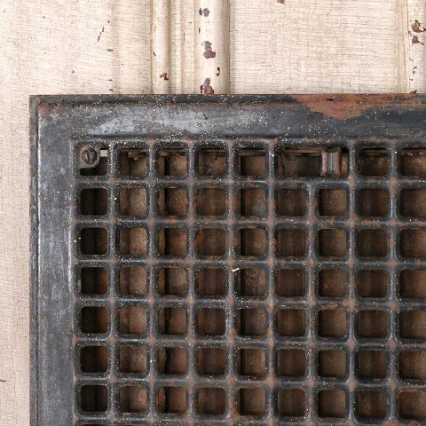 #55272 12x14 Antique Heat Grate Floor Vent Cover image 2