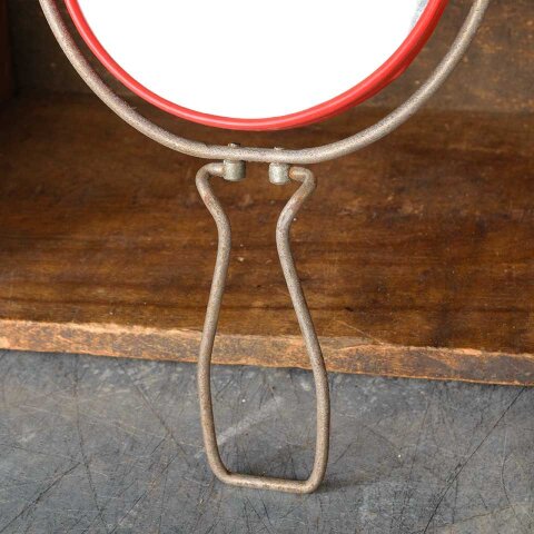 #55307 5" Antique Metal Two-Sided Hand Mirror image 2