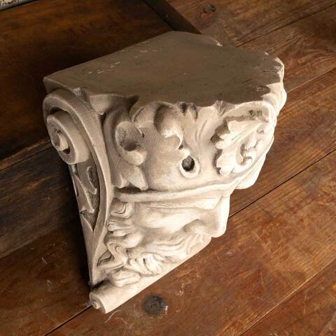 #55314 Cast Plaster Bearded King's Head Corbel image 3