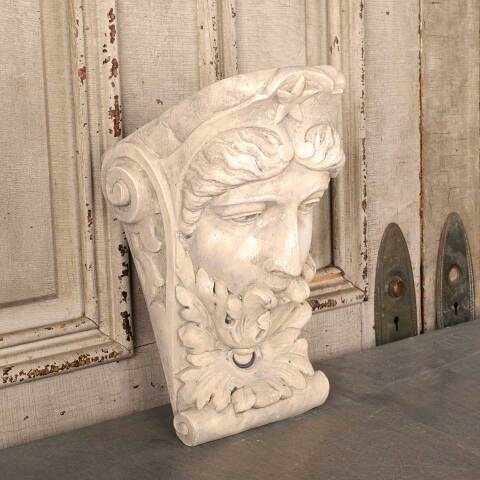 #55316 Cast Plaster Star Lady Head Corbel Bracket image 3