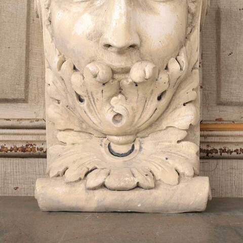 #55316 Cast Plaster Star Lady Head Corbel Bracket image 5