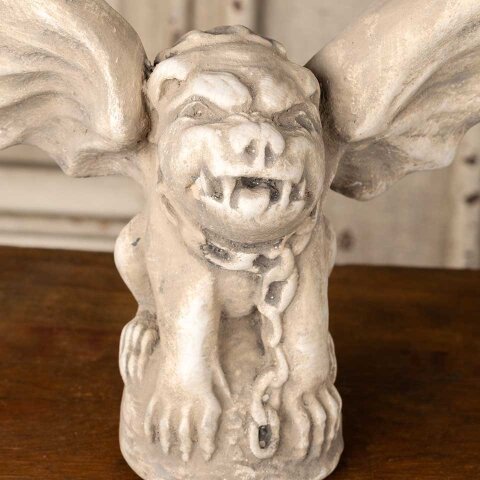 #55323 Small Plaster Winged Dog Gargoyle image 8