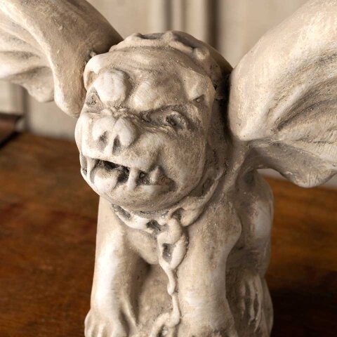#55323 Small Plaster Winged Dog Gargoyle image 2