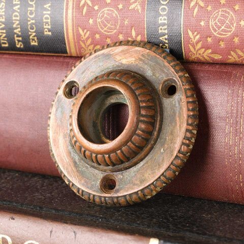 Antique Cast Bronze Doorknob Rosette