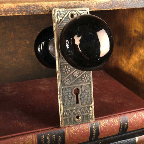 #55333 Antique Victorian Door Hardware Set image 5