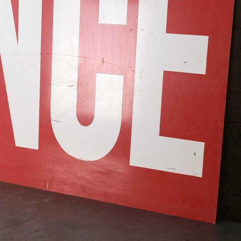#55341 60x24 Salvaged Aluminum ENTRANCE Sign image 3
