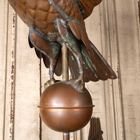 #55354 Vintage Copper Bald Eagle Weathervane image 3