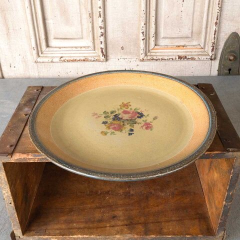 #55411 11" Vintage Plate with Floral Pattern image 2