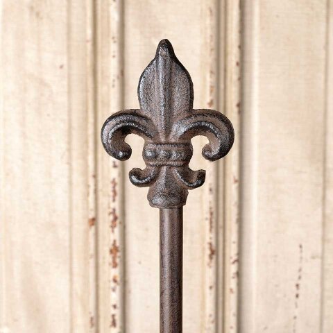 #55413 Cast Iron Fleur-De-Lis Paper Towel Holder image 3