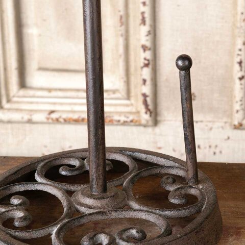 #55413 Cast Iron Fleur-De-Lis Paper Towel Holder image 5