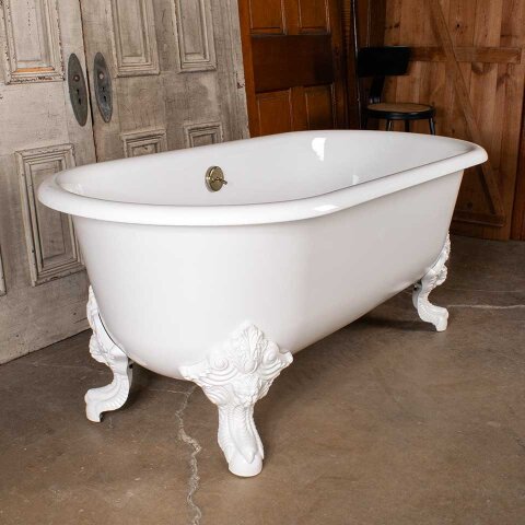 #55428 69" Reproduction Cast Iron Clawfoot Bathtub image 2