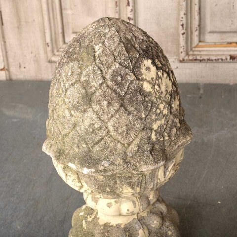 #55440 Vintage Cast Concrete Garden Finial Ornament image 5