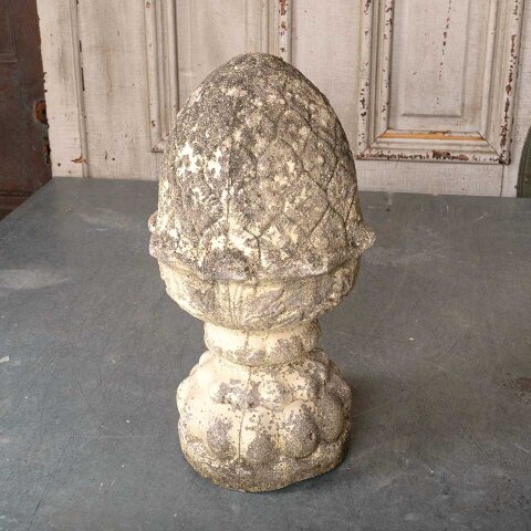 #55441 Vintage Cast Concrete Garden Finial Ornament image 3