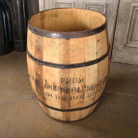 #55446 26x29 Columbus Packing Co. Wood Barrel image 5