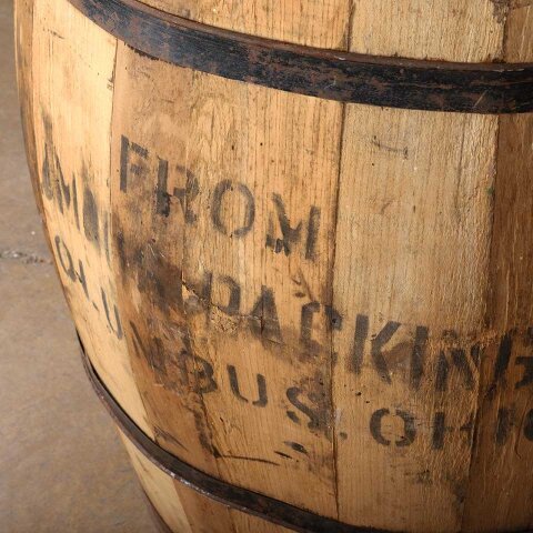 #55446 26x29 Columbus Packing Co. Wood Barrel image 7