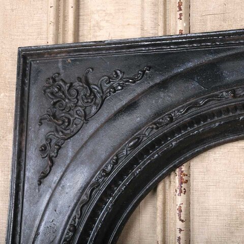 #55453 34x33 Antique Cast Iron Fireplace Surround image 2