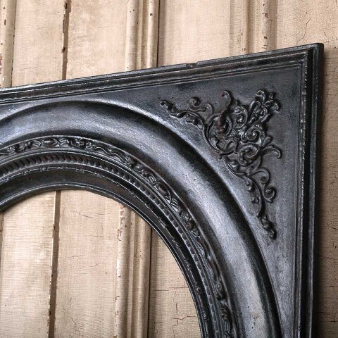 #55453 34x33 Antique Cast Iron Fireplace Surround image 6